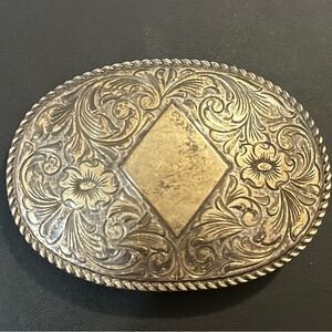 San Carlos Oval Belt Buckle 22k gold on Sterling